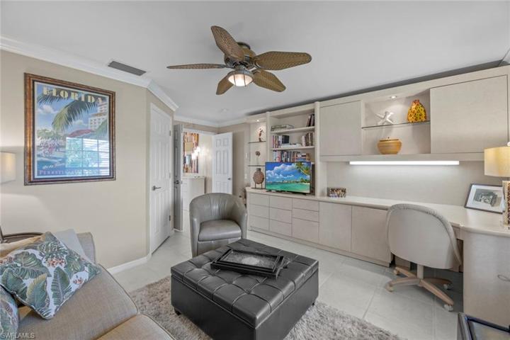 3rd bdrm  with custom built-in storage-desk