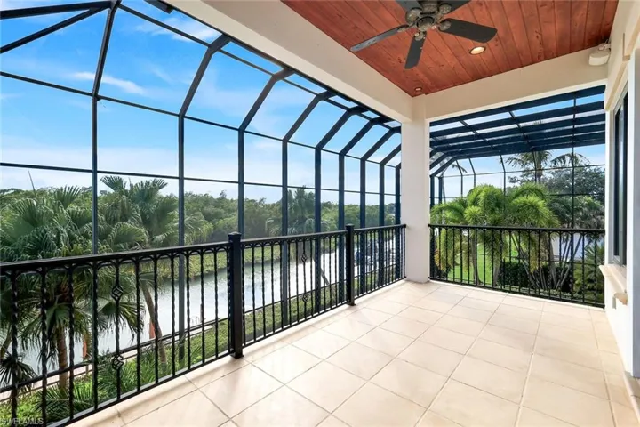Primary suite balcony with water view
