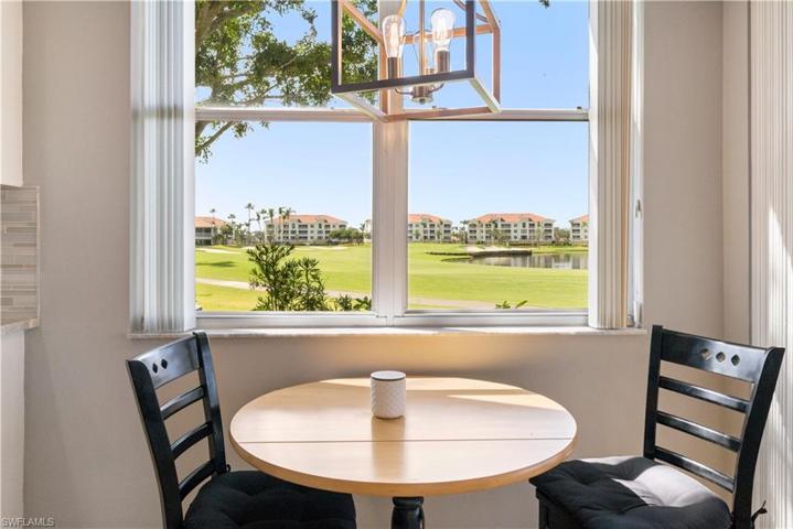 Cozy breakfast nook. A spot that has exquisite views as well!