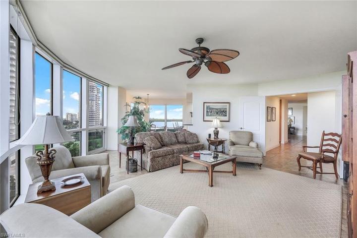 Family room opens into kitchen and is located near the guest suite (turn right out of the double doors to guest suite).