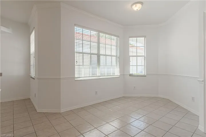 Recently painted white - dining room or breakfast nook area