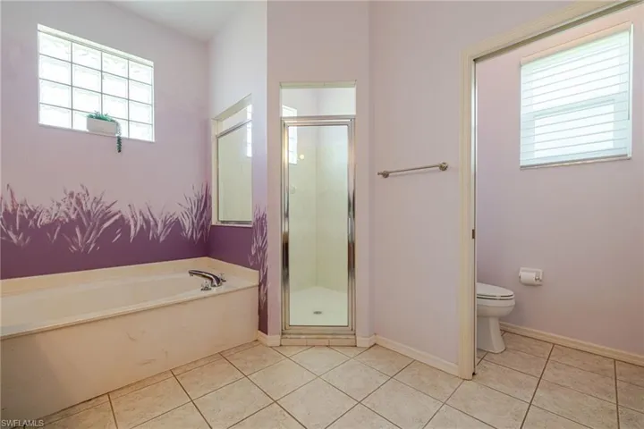 Master shower