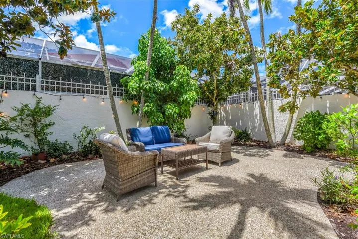 Fenced backyard featuring outdoor lounge area and a patio area