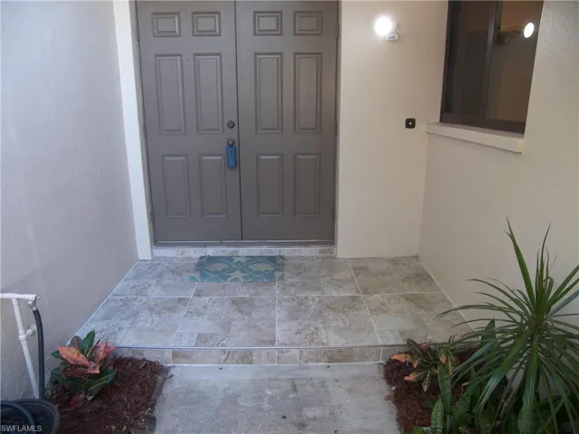 View of exterior entry
