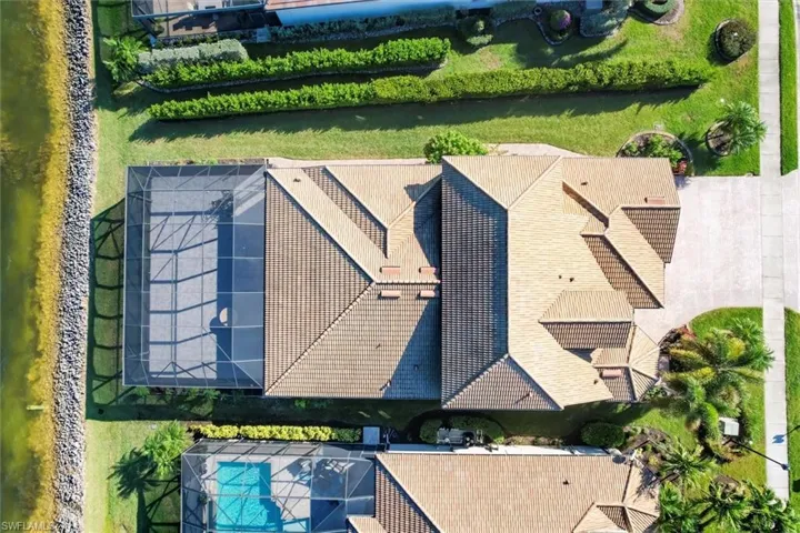 Birds eye view of property