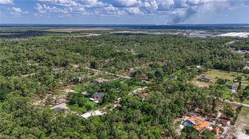 Drone / aerial view featuring a view of trees