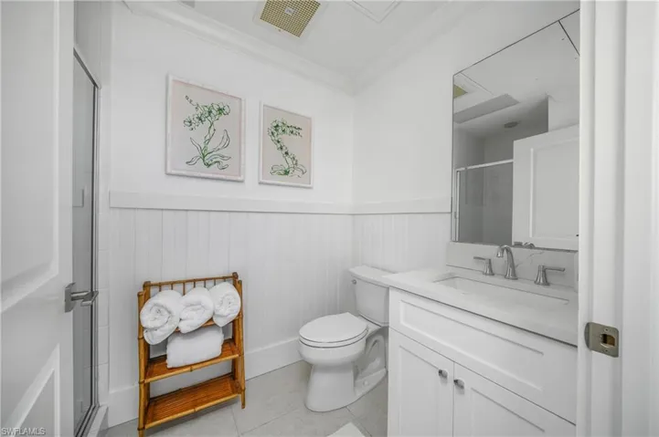Full bath in your personal poolside cabana!