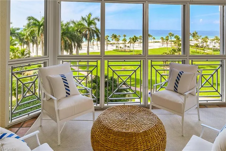 Front row seat to waterfront vistas of the Gulf from the spacious western lanai.