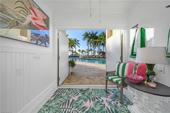 Your own private & chic cabana looking out to The Brittany pool.  Has a full bath too!
