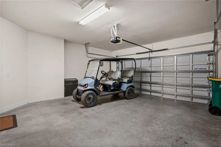 2 Car Garage with a garage door opener