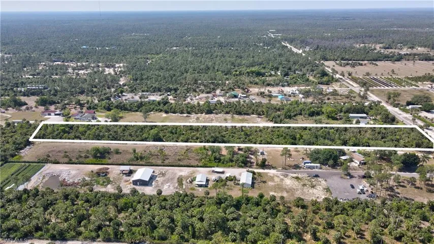 Drone / aerial view with a forest view