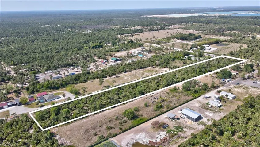 Bird's eye view featuring a forest view