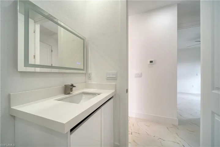 Bathroom featuring vanity