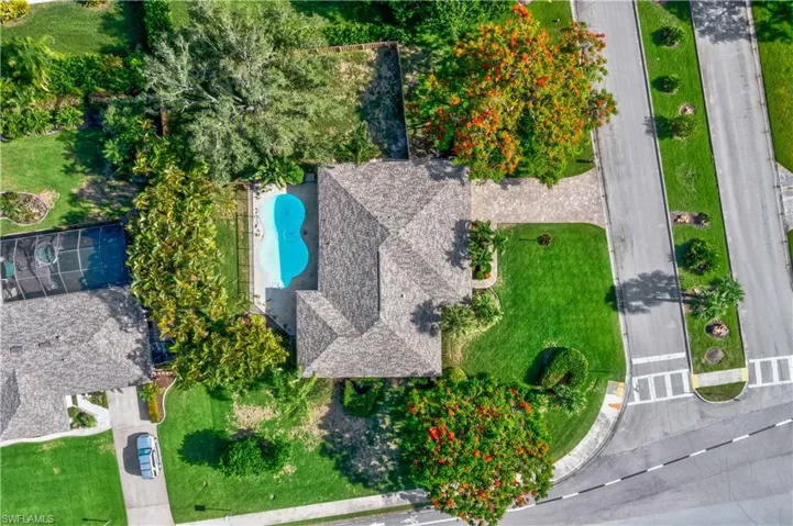 View of pool and lot!  Voluntary HOA of only $75 per year!