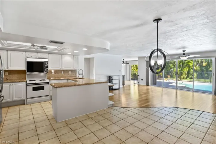 Kitchen is open to the living area - perfect for entertaining!