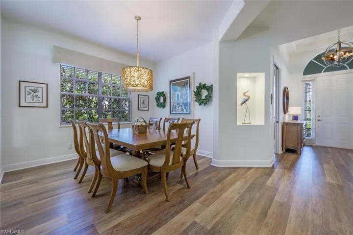 Formal Dining Space open to the  Living Room Area