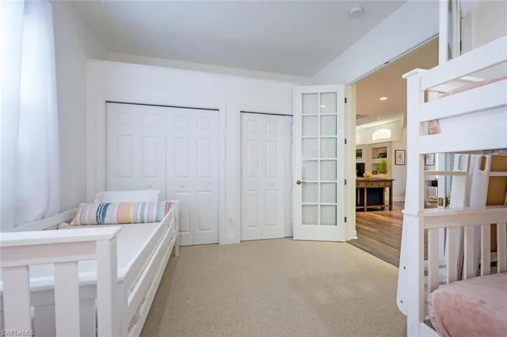 Guest Bedroom with double closets
