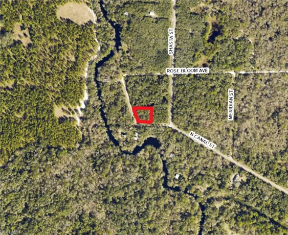 Property Survey. Depicting the property's location relative to surrounding streets and natural features