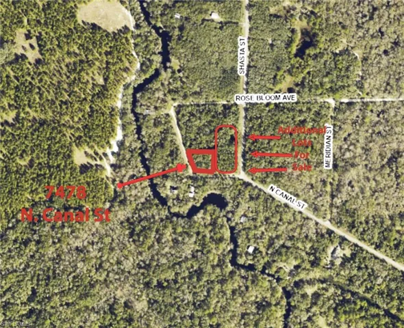 Property Map. Indicating the neighboring lots also for sale