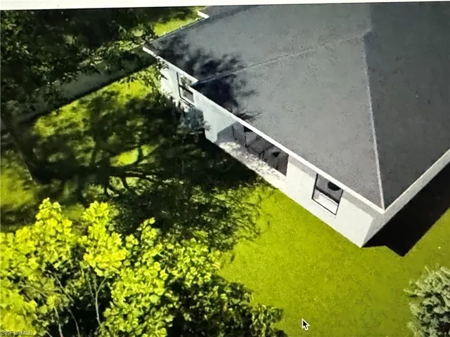 Prairie-style house with stucco siding, a front lawn, concrete driveway, a shingled roof, and a garage