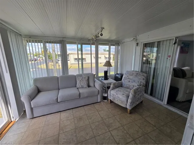 The Lazy Boy Sofa Sleeper in the Florida Room has a super comfortable memory foam inflatable mattress.