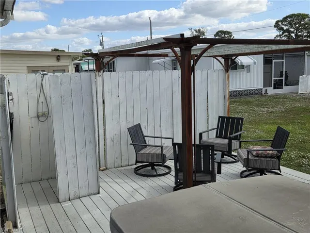 Private Patio with Hot Tub and Private Shower