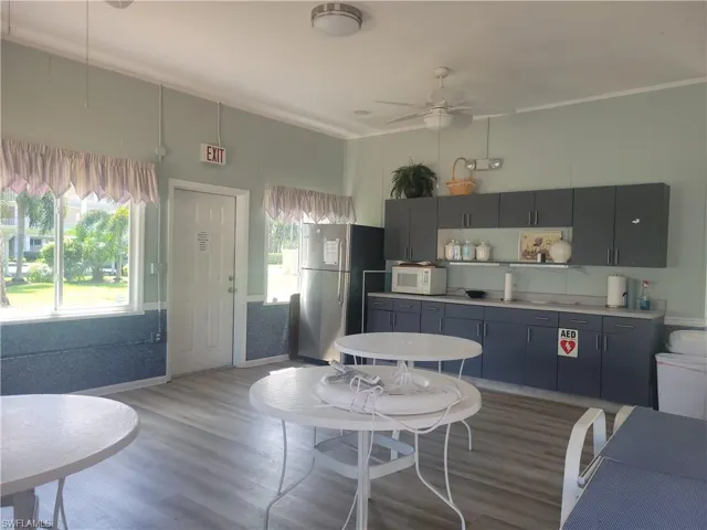 Amherst community room with kitchen facilities
