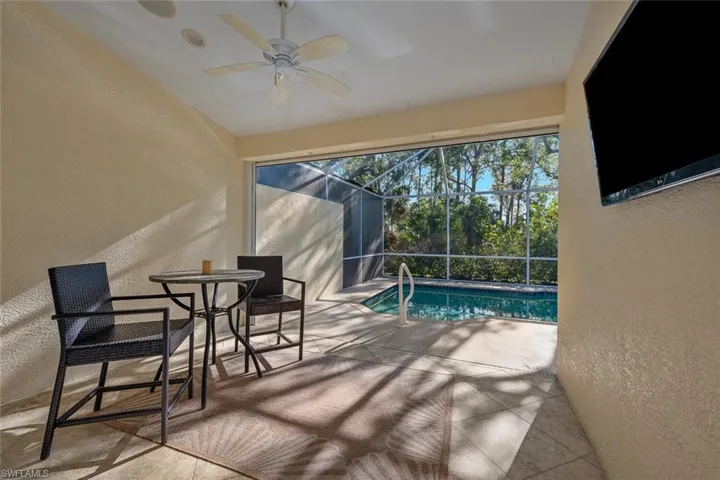 Screened lanai