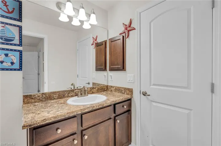Bathroom featuring vanity