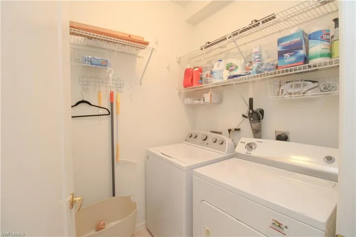 Laundry room featuring washer and dryer