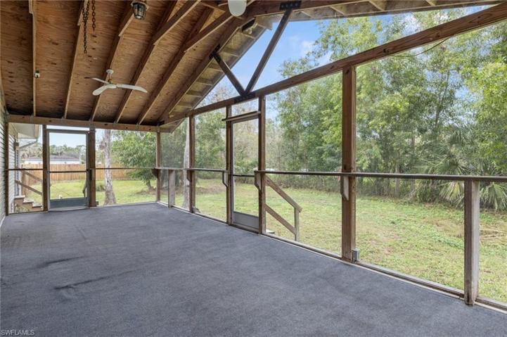 Screened in back porch