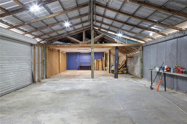 inside metal building