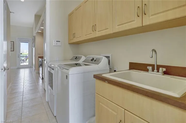 Laundry room under AC.