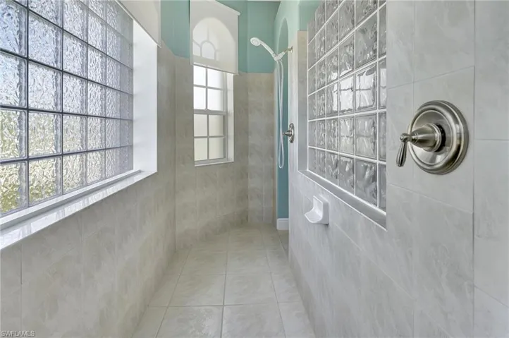 Master shower