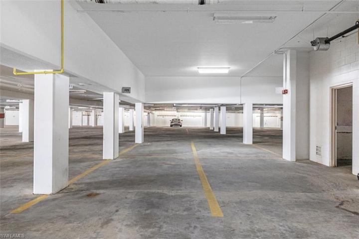 The premier parking spot in the complex, right near the elevator.