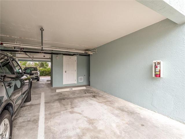 Designated underbuilding parking space in close proximity to secure lobby with elevator, stairwell and assigned storage room with key and code lock system.