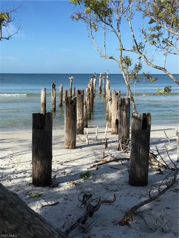 Water view with a beach view