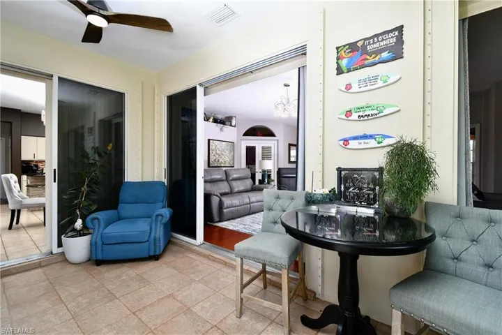 Air conditioned leads into the kitchen/DR, LR and Master BR