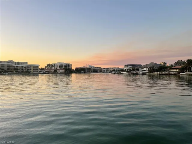 View of Bay from the Docks at Sunset