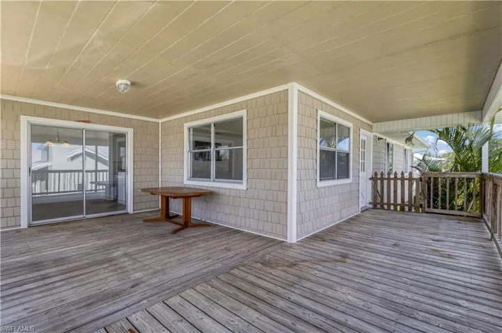 View of deck