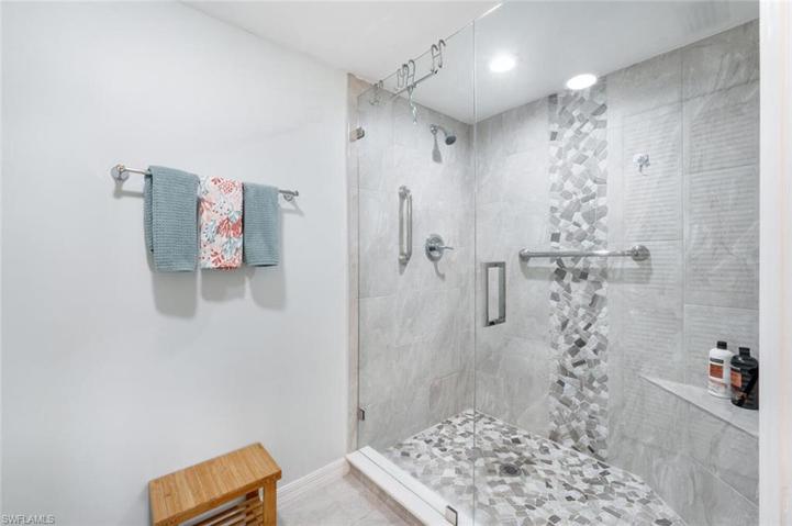 Primary bath walk-in shower