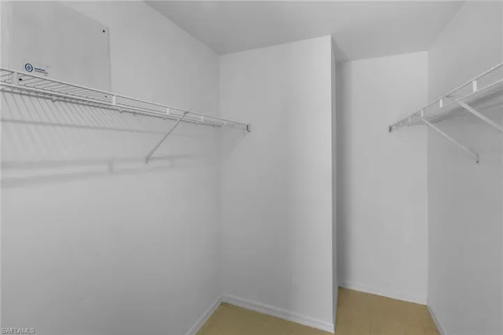 View of spacious closet