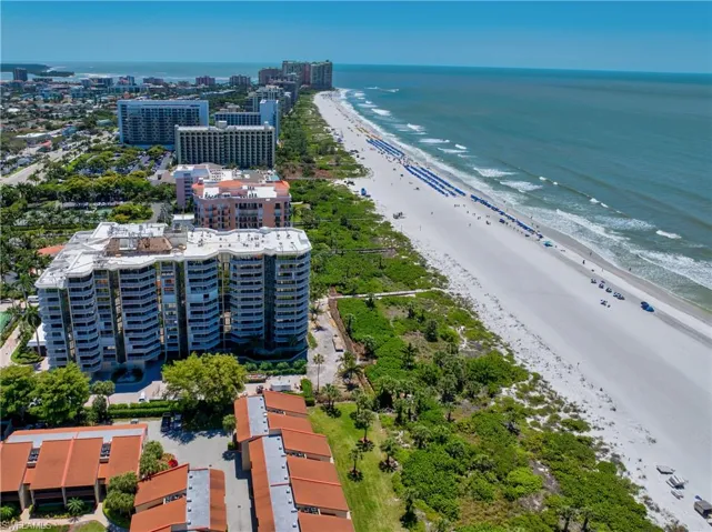 View of urban area with expansive coastline