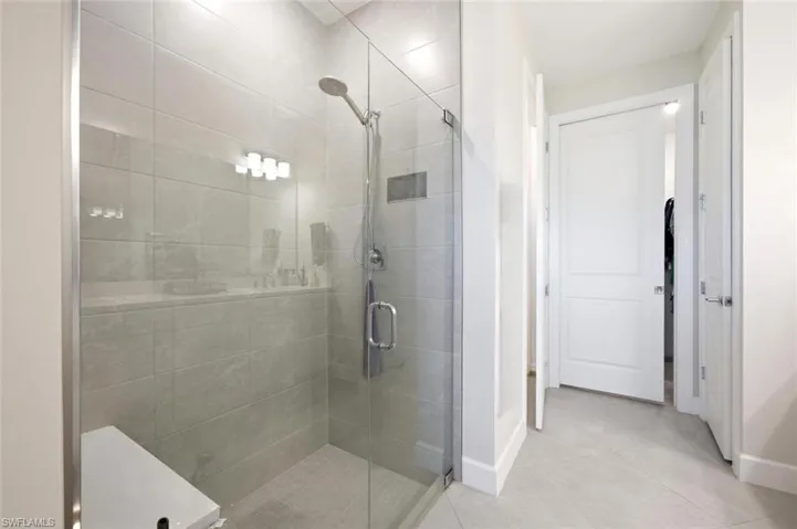 Primary walk-in shower