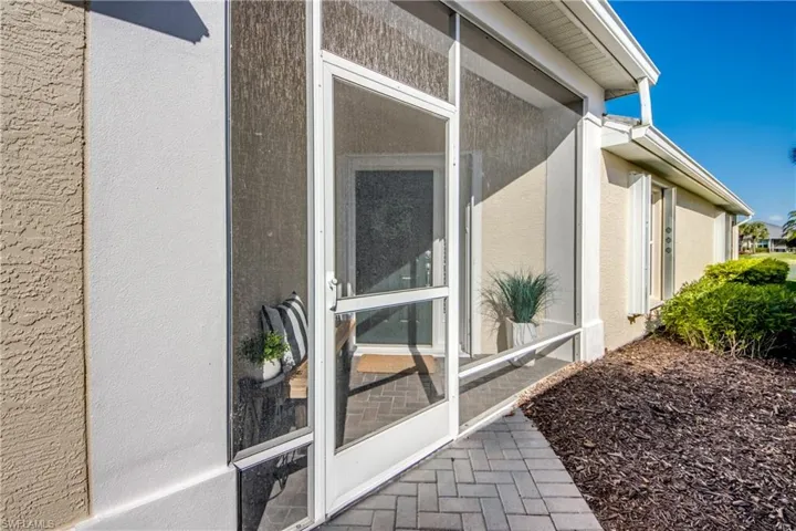 Screened in front entry door