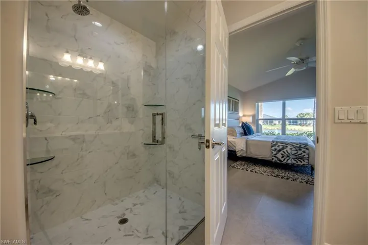 Completely remodeled primary shower