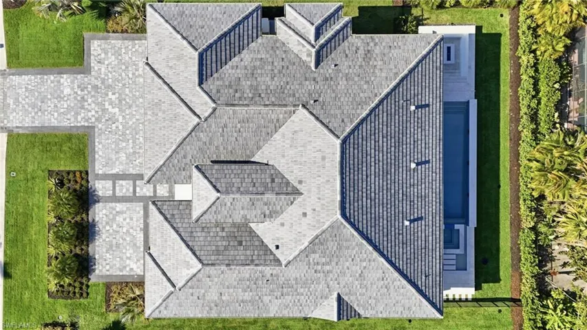 View from above of property