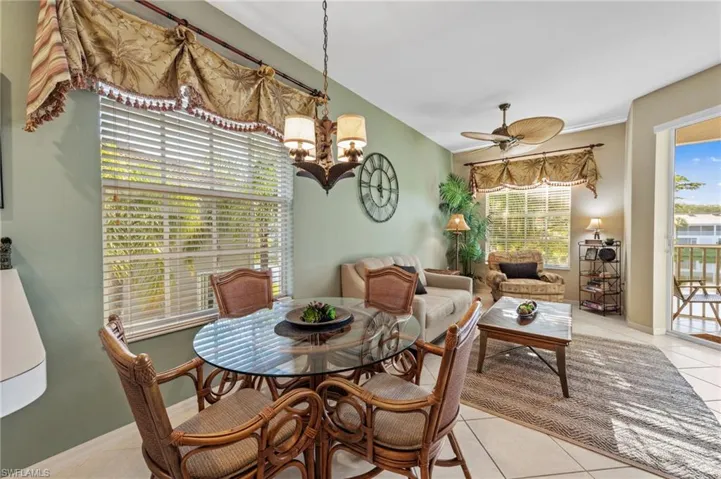 Eating area in Kitchen area with sitting area beyond