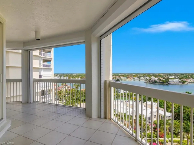 Terrace off two spacious rear bedrooms.  Gorgeous views in every direction (Gulf, too!)