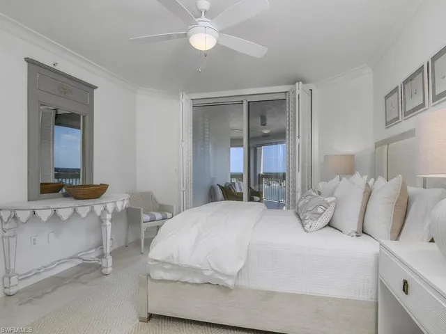 Another large guest bedroom, ensuite, with lanai adjacent.  Great Bay views.